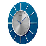 QXA800L Silver-Blue Decor Clock