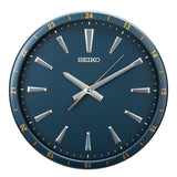 QXA802L Blue Clock with Textured Dial