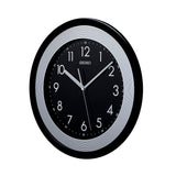 QXA812K Black-White Dial Clock