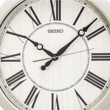 QXA815W White Contemporary Decor Clock