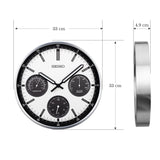 QXA823S Thermometer Hygrometer Wall Clock