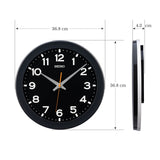 QXA835K Black Quiet Sweep Clock