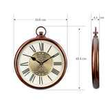 QXA837B Classic Patterned Gold Dial Clock