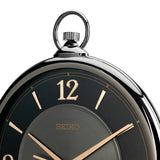 QXA843K Contemporary Black-Grey Décor Clock