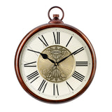 QXA837B Classic Patterned Gold Dial Clock
