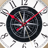 QXA844G Vintage Nautical Compass Wall Clock