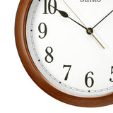 QXA598B Large Brown Case Clock With Quiet Sweep