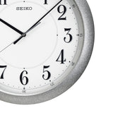 QXA754S Silver Case Wall Clock