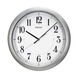 QXA754S Silver Case Wall Clock