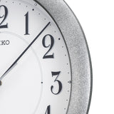 QXA754S Silver Case Wall Clock