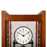 QXN235B Sakura Bloom Decorative Mantel Clock