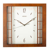 QXA848B Cherry Blossom Glass Panel Clock