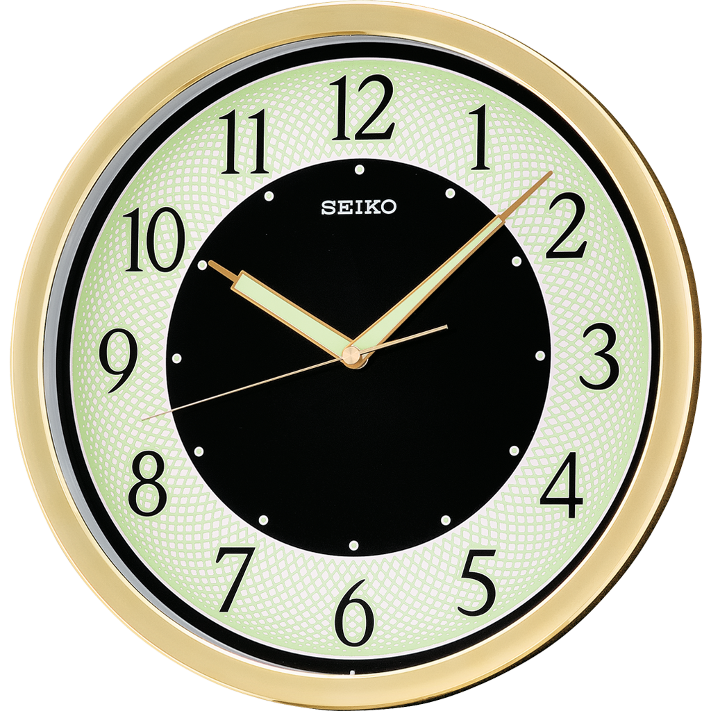 Contemporary and elegant clock with lumibrite (glow in the dark) dial for modern homes & Offices in India