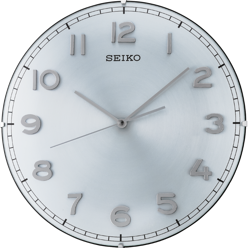 Metallic Aluminium Dial with 3D numerals and beautiful Clock Design QXA630S