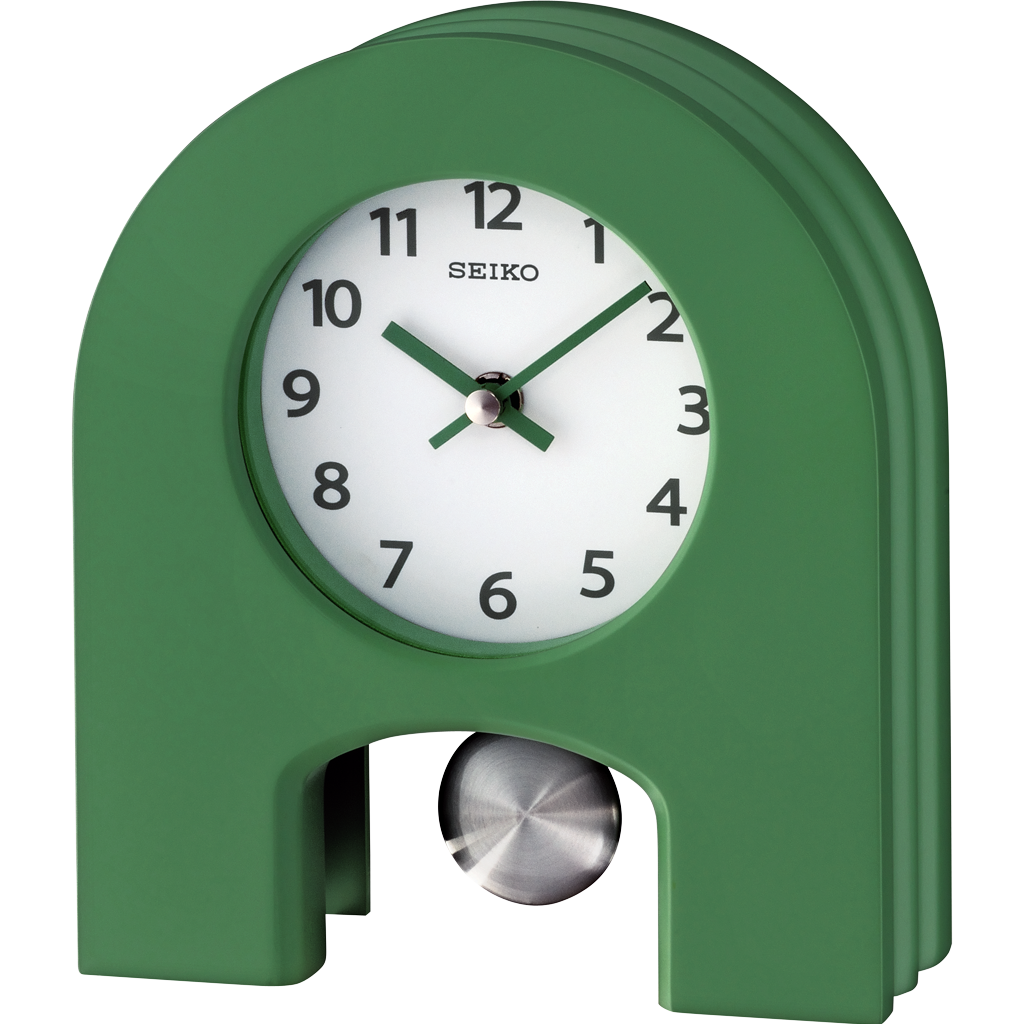 Seiko Desk Clock QXN226M with Pendulum