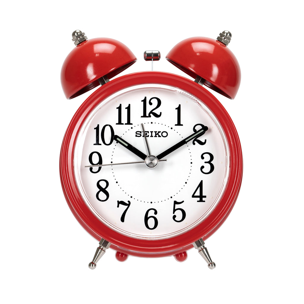 SEIKO ONLINE STORE QHK035R Bright Red Alarm Clock – SEIKO CLOCKS INDIA