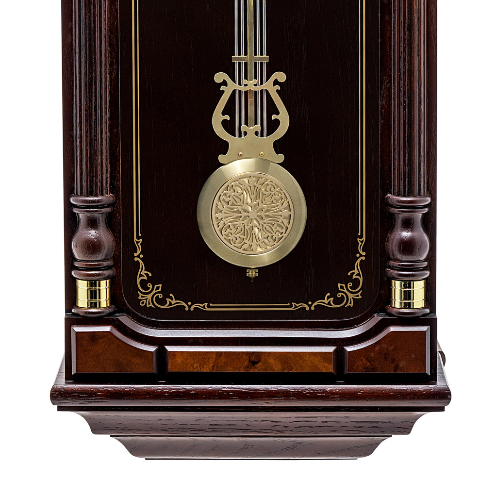 QXH004B Alder Wood Pendulum Clock