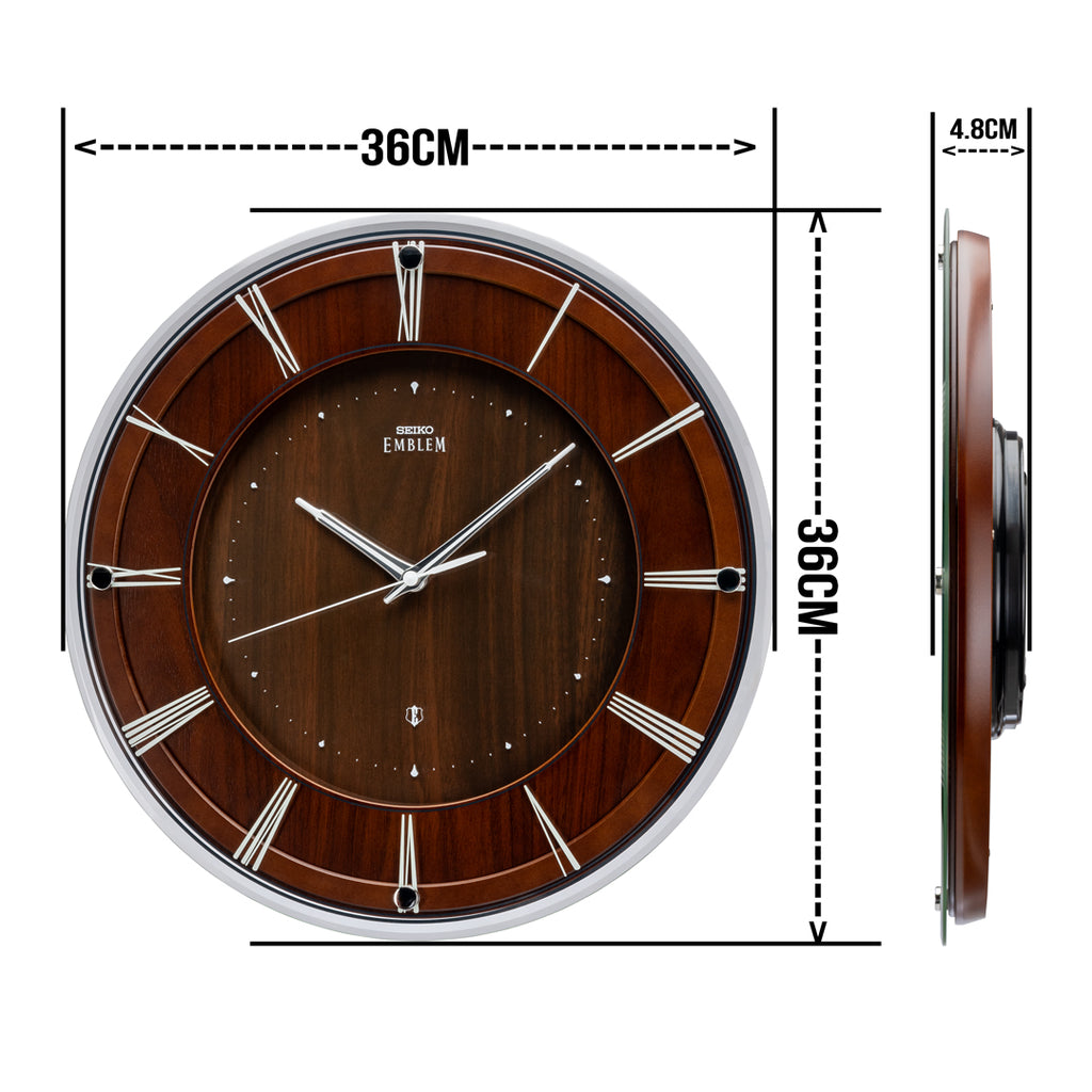 AHS558A Luxurious Dark Brown Clock With Roman Numerical