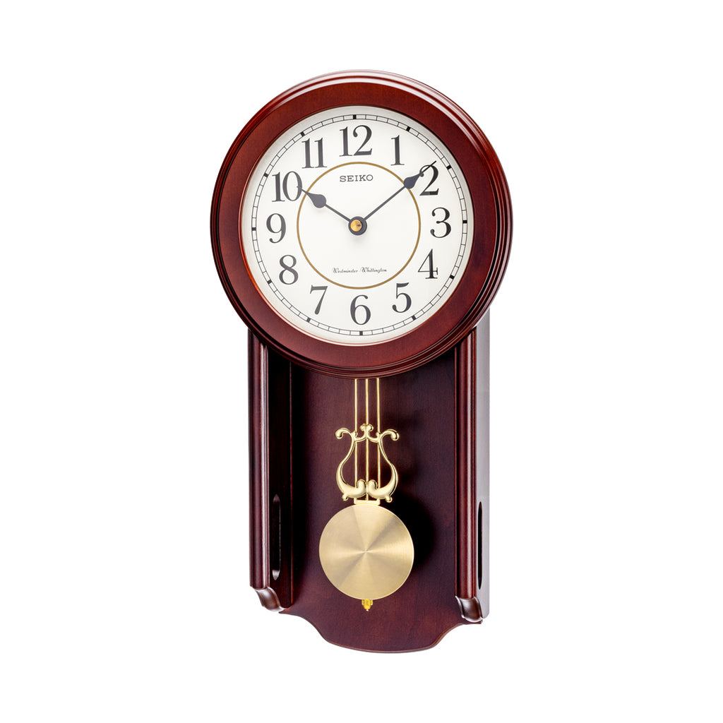 SEIKO ONLINE STORE QXH063B Wooden Pendulum Clock – SEIKO CLOCKS INDIA