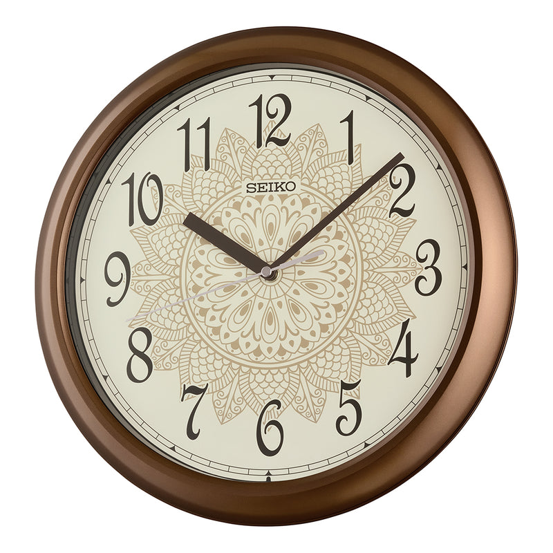 QHA018BN Heritage Floral Bronze Clock – SEIKO CLOCKS INDIA