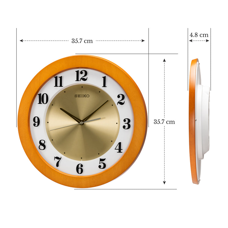 QXA743B Golden Dial Clock