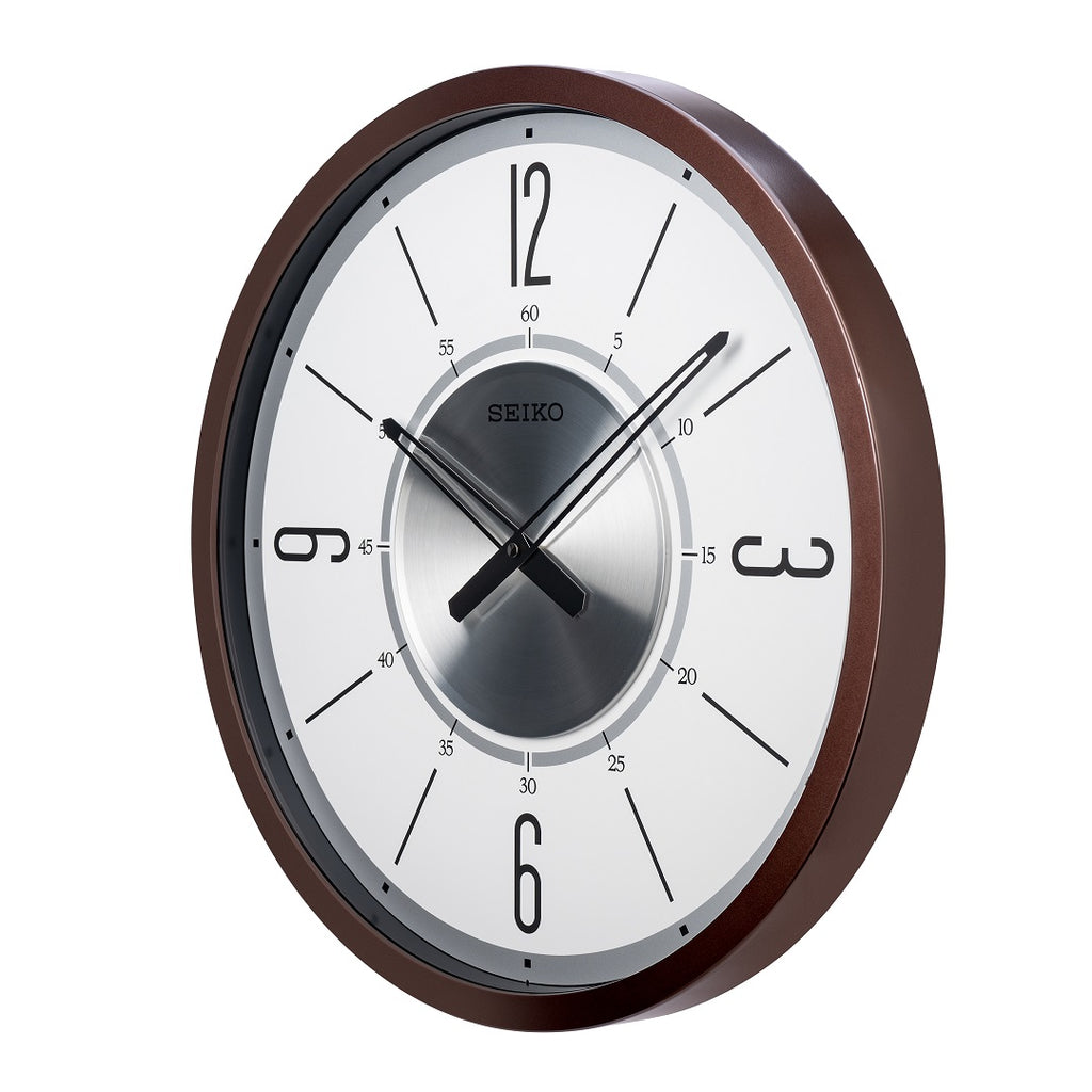 QXA759B  Brown Large Dial Decor Clock