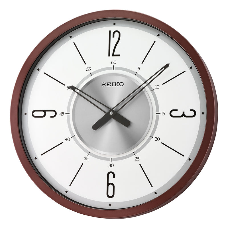 QXA759B  Brown Large Dial Decor Clock