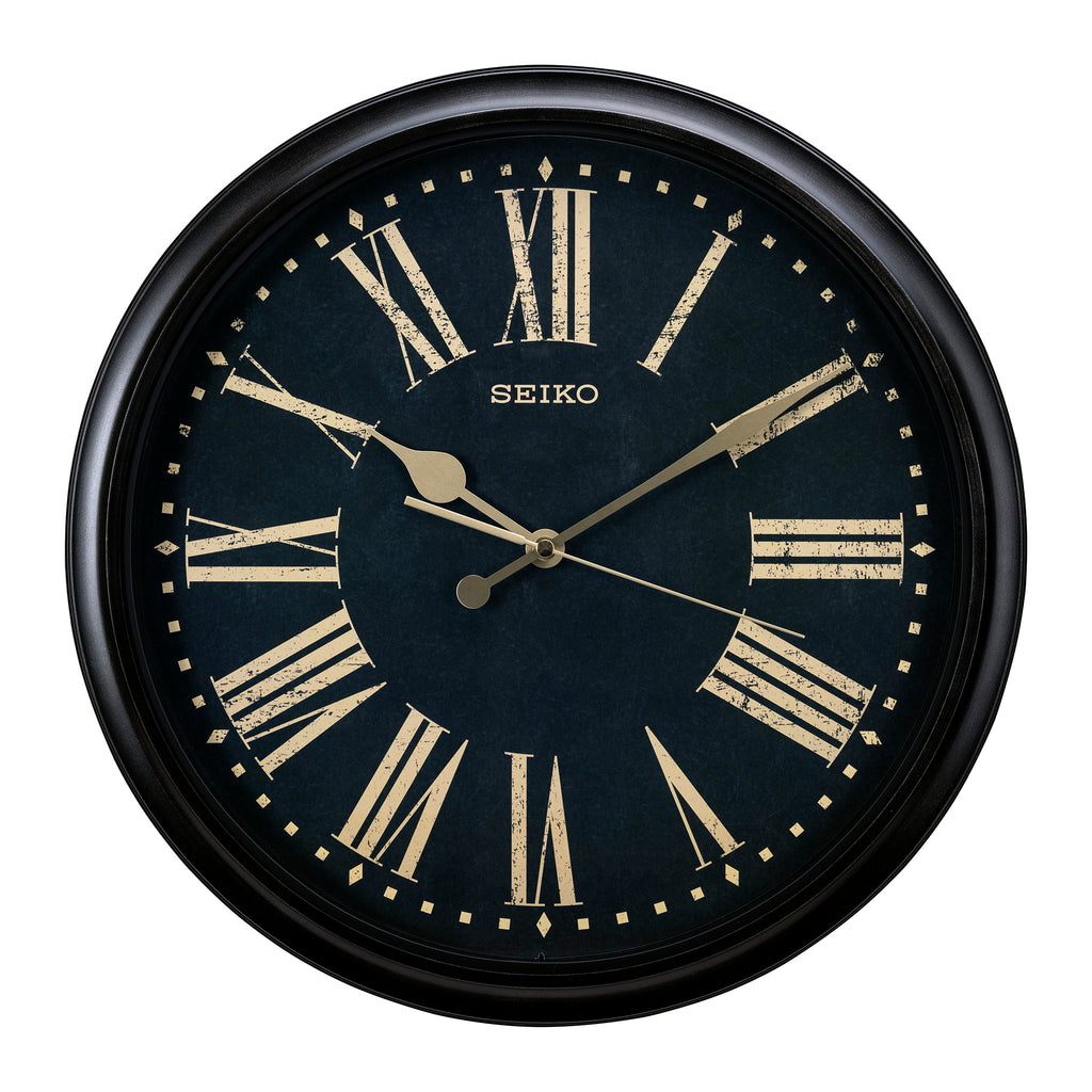 QXA771K Black Decor Clock