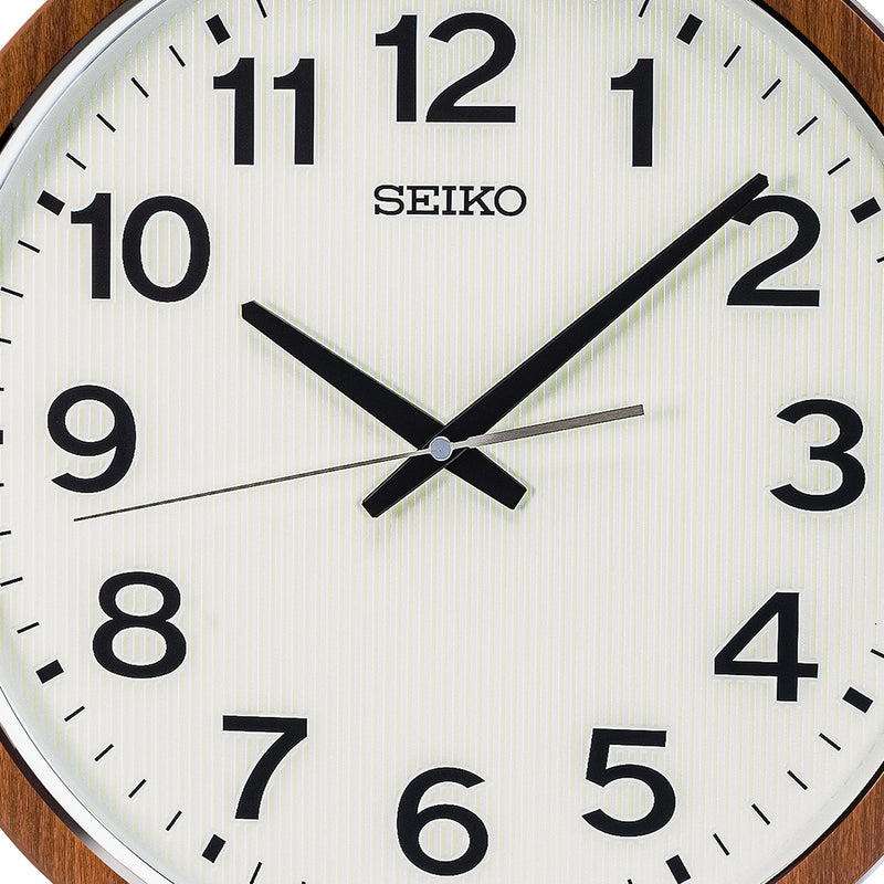QXA799B Brown Case Wall Clock