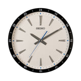 QXA802J White Clock with Textured Dial
