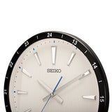 QXA802J White Clock with Textured Dial