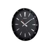 QXA802K Black Clock with Textured Dial