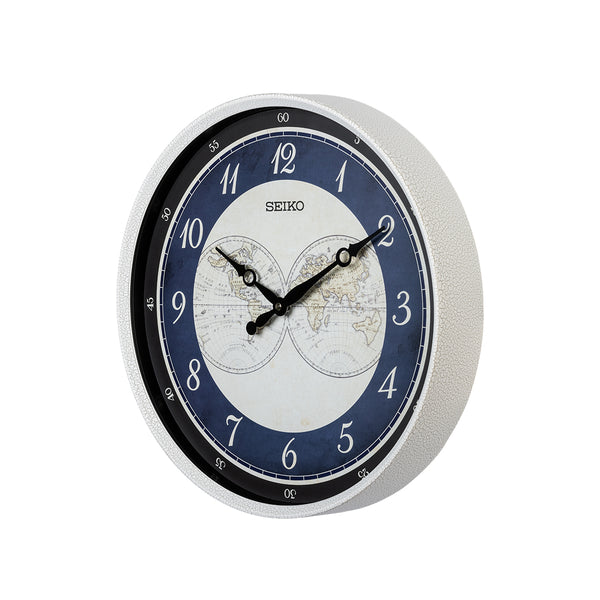QXA803W Large World Map Clock