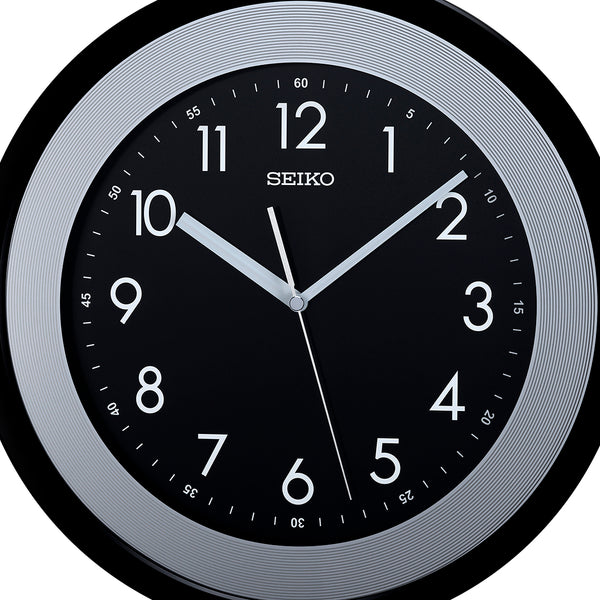 QXA812K Black-White Dial Clock