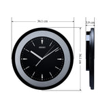 QXA812S  Black-White Dial Clock with Hour Marker