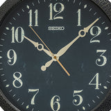 QXA815K Black Contemporary Decor Clock