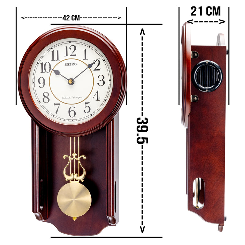 QXH063B Wooden Pendulum Clock