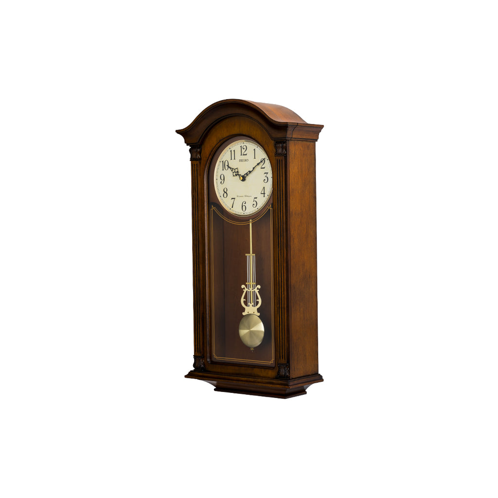 QXH066B Alder Wood Pendulum Clock