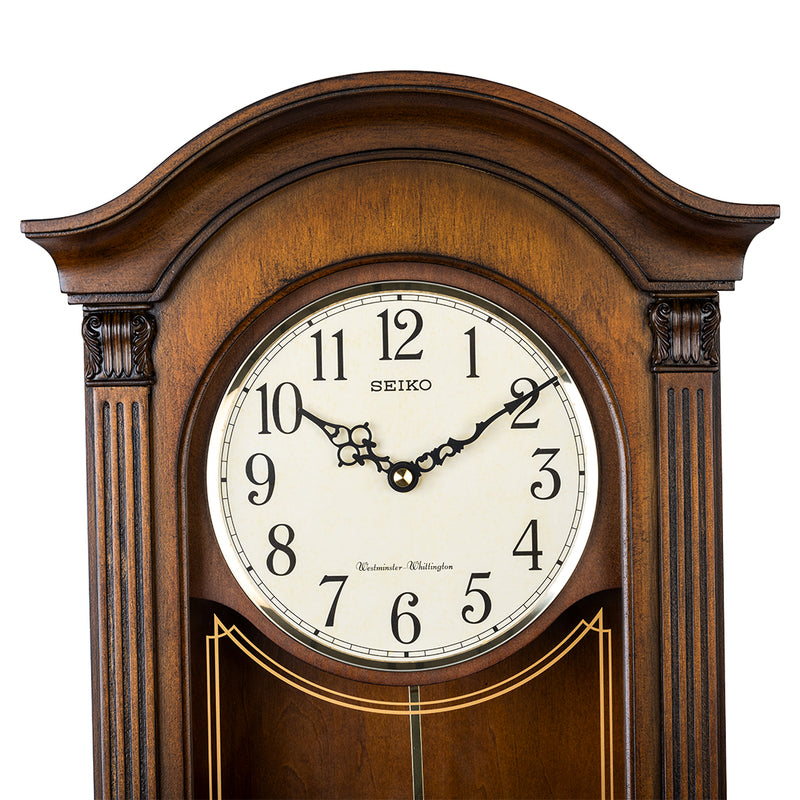 QXH066B Alder Wood Pendulum Clock