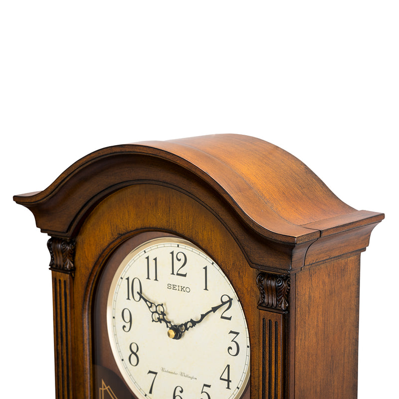 QXH066B Alder Wood Pendulum Clock