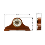 QXJ013B Classical  Oak Wood Mantel Clock