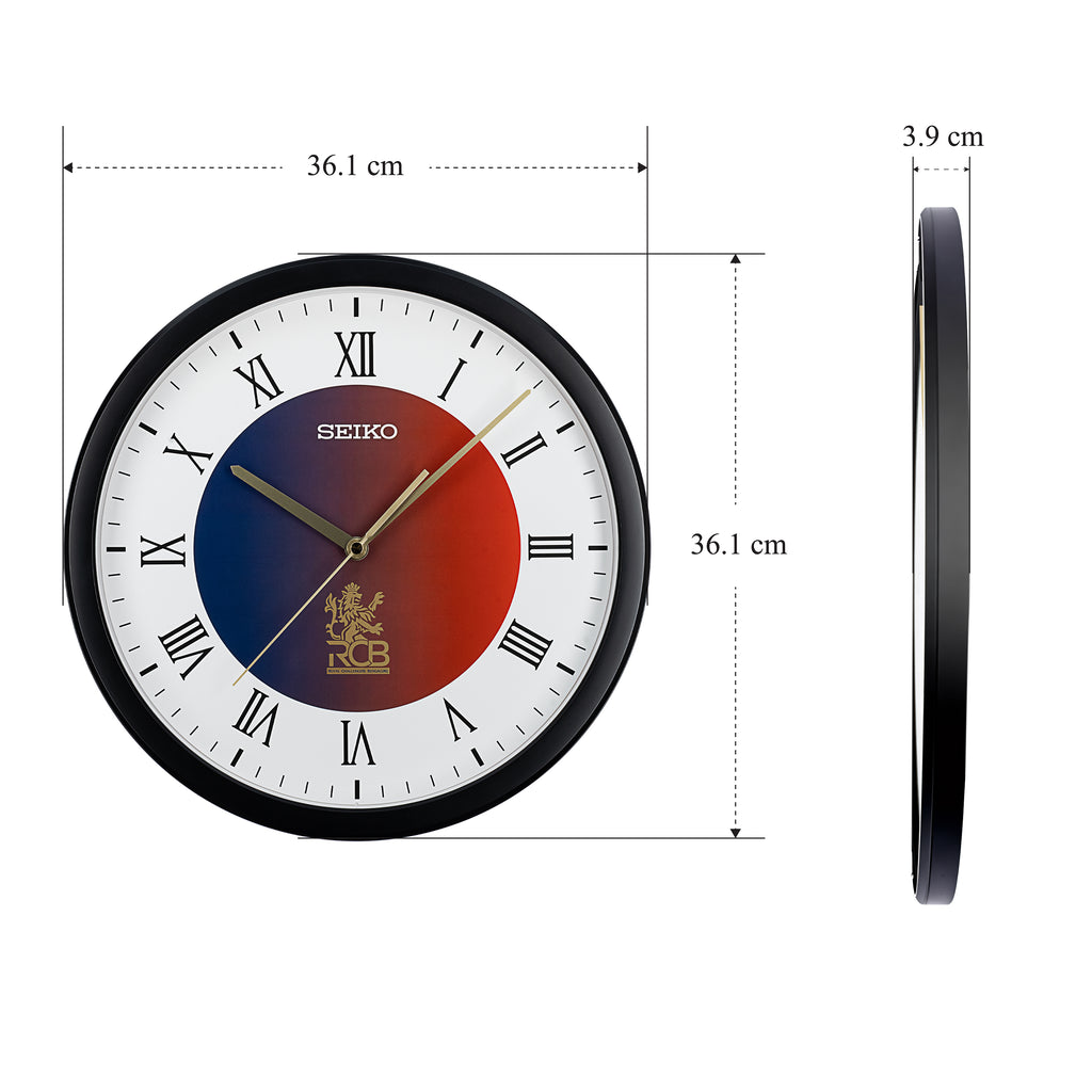 QXA950KN - RCB-Inspired Dial Clock