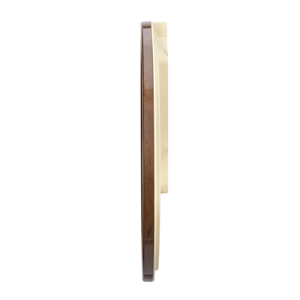 QXA806B Elegant Beige & Brown Wall Clock