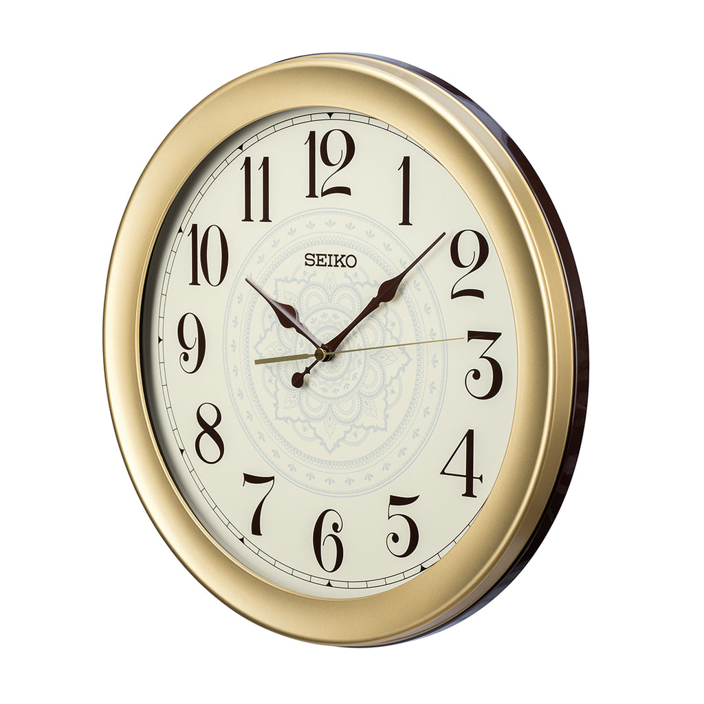 QXA835F Distinguished Floral Design Wall Clock
