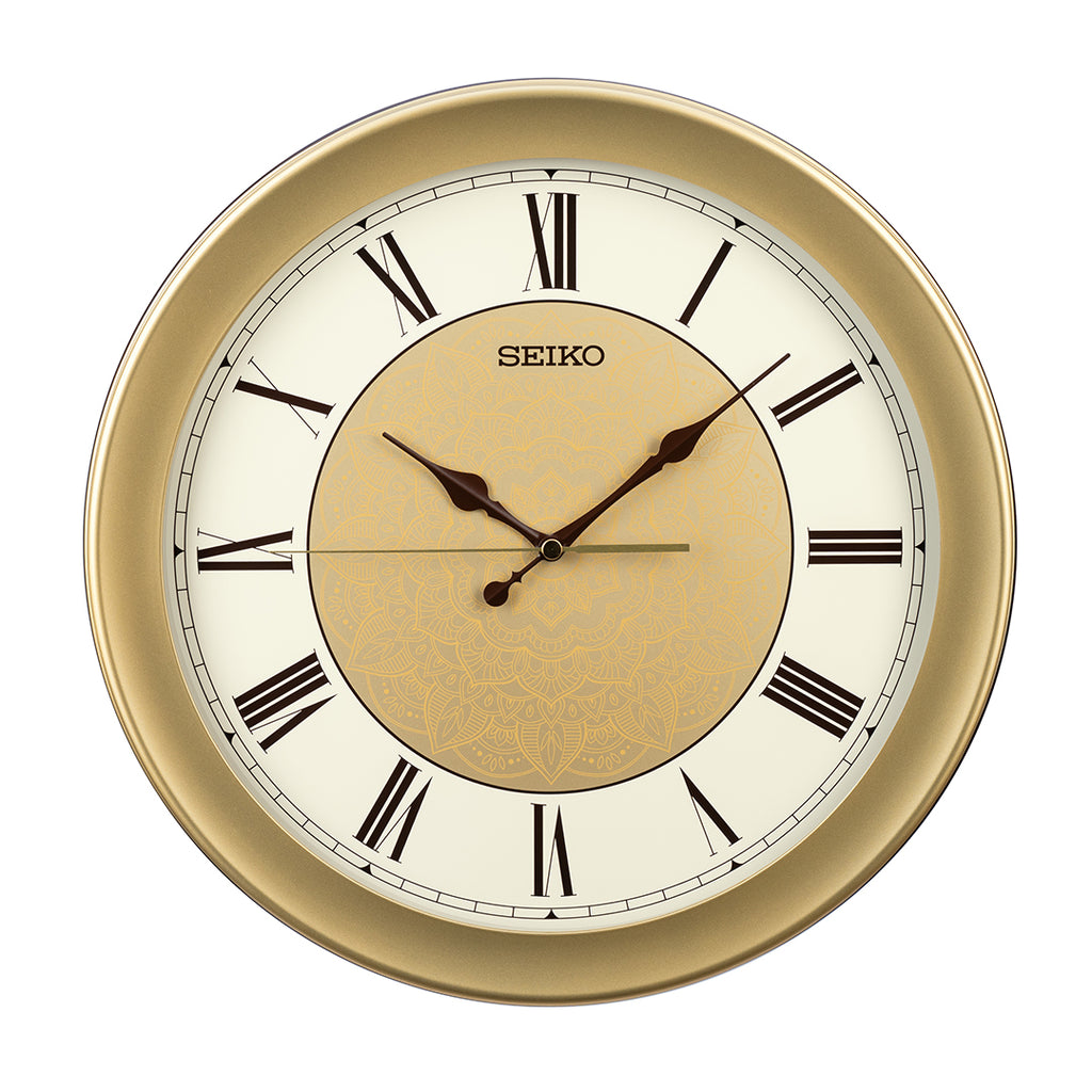SEIKO 掛時計 クォーツ レトロ直径35cm SEIKO ONLINE STORE QXA835G Exquisite Gold Dial Clock – SEIKO