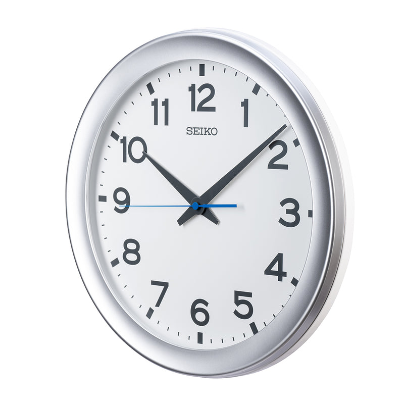 QXA835S White Dial Clock with Blue Quite Sweep Second Hand