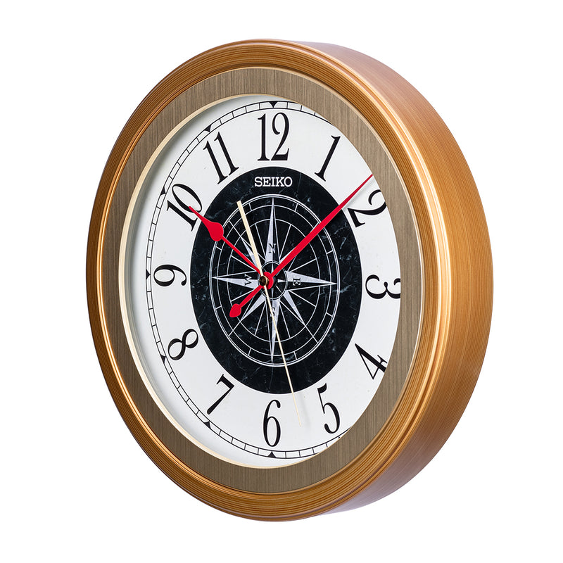 QXA844G Vintage Nautical Compass Wall Clock