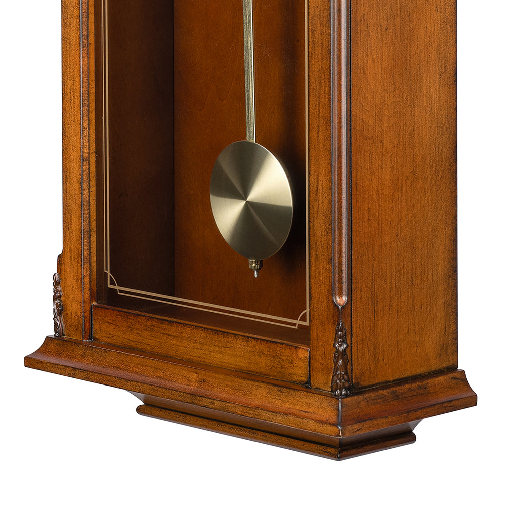 QXH030B Pendulum Clock with Iridescent Mother Of Pearl Inlay Dial