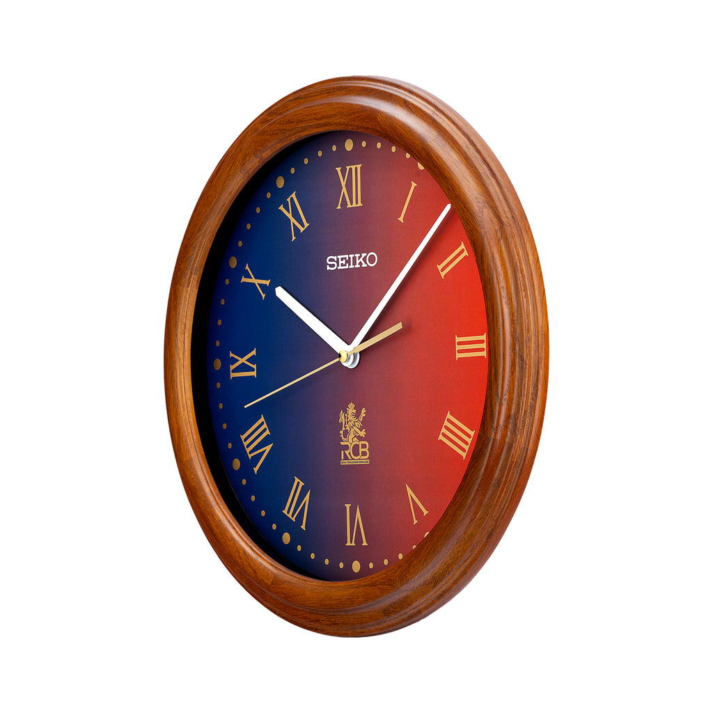 QXA949BN - RCB-Inspired Dial Clock