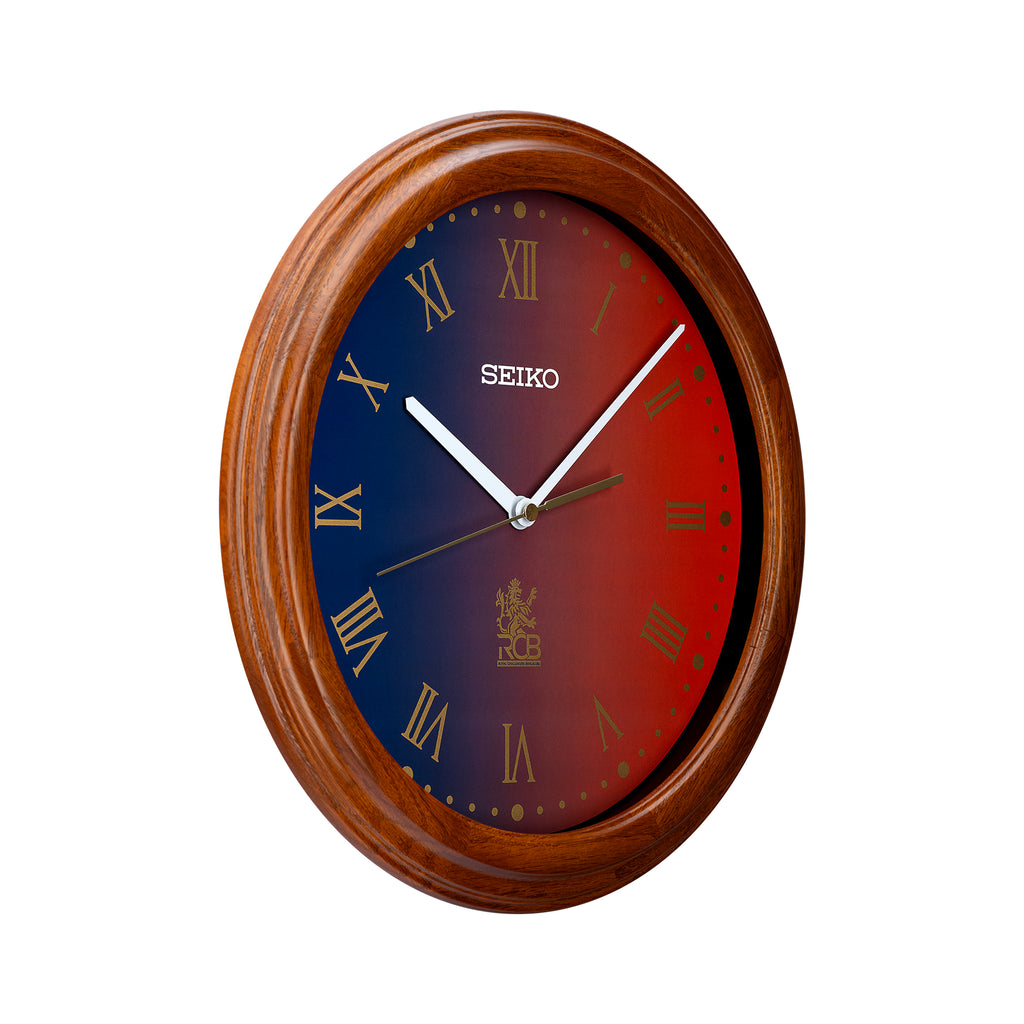 QXA949BN - RCB-Inspired Dial Clock